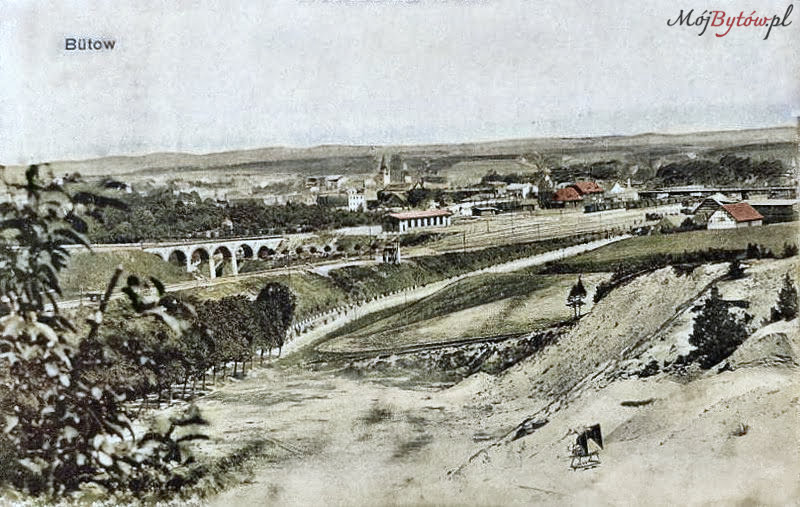 Bütow, widok od strony szosy na Miastko