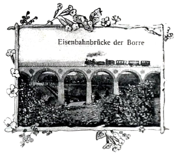 Bütow, kolejowy most nad Borują